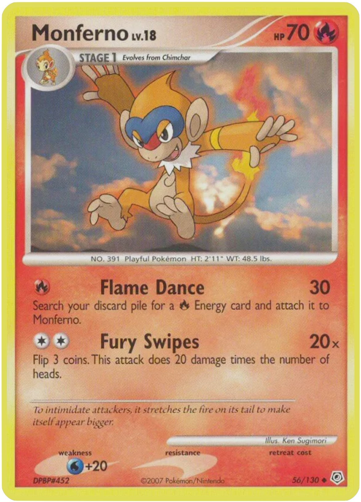 Image for Monferno (Diamond and Pearl) (56/130) - Pokemon