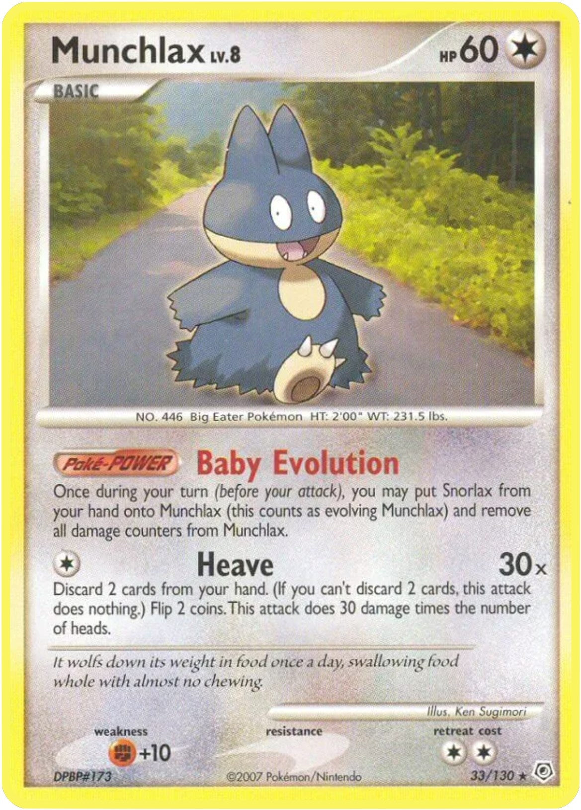 Image for Munchlax (Diamond and Pearl) (33/130) - Pokemon