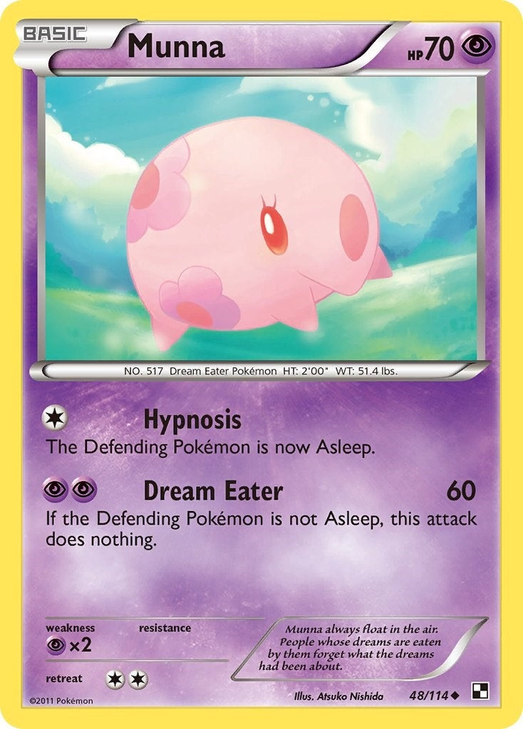 Image for Munna (Black and White) (48/114) - Pokemon