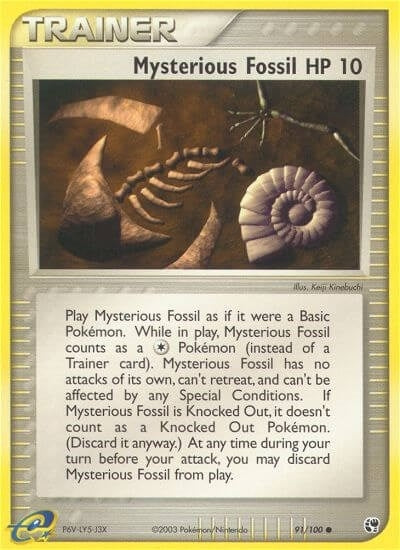 Image for Mysterious Fossil (Sandstorm) (91/100) - Pokemon