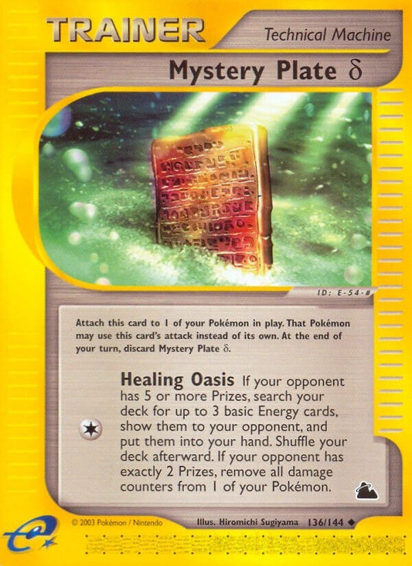 Image for Mystery Plate Delta (Skyridge) (136/144) - Pokemon