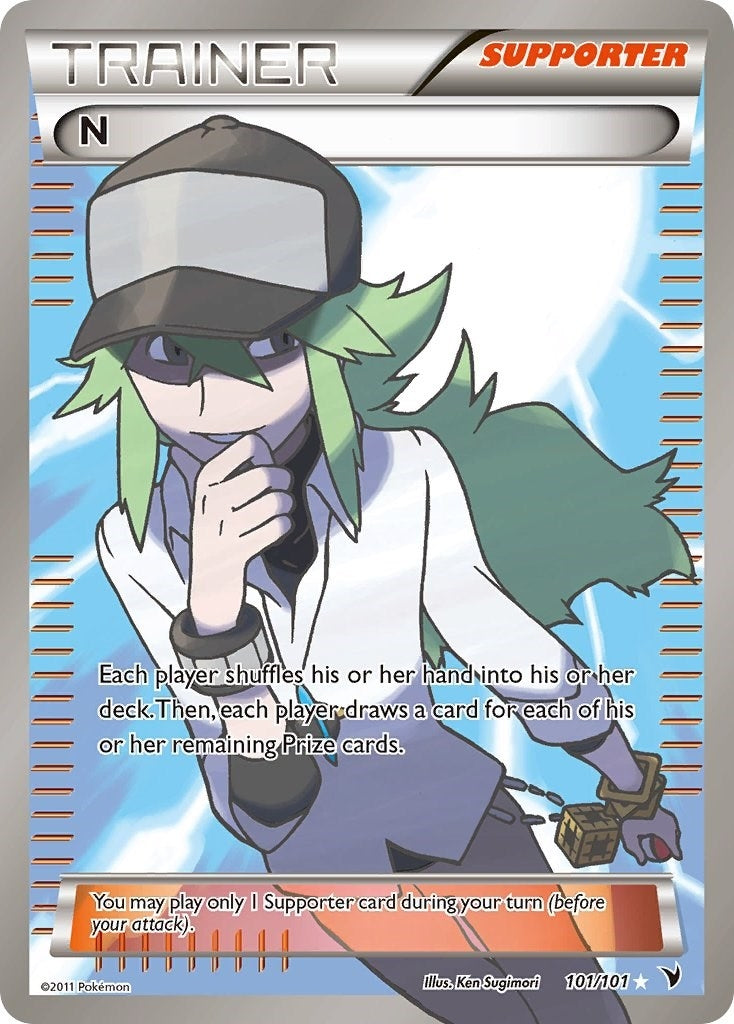 Image for N (Supporter) (Full Art) (Noble Victories) (101/101) - Pokemon