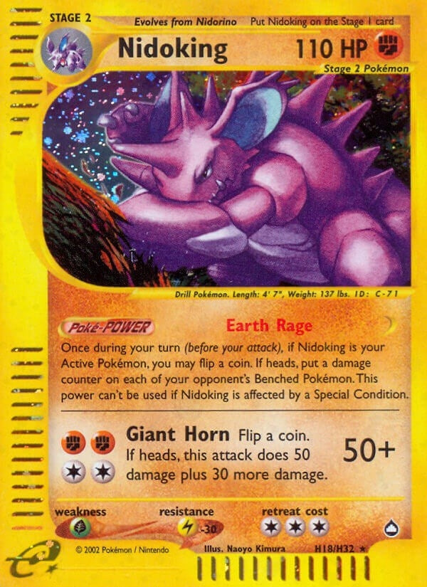 Image for Nidoking (H18) (Aquapolis) (H18/H32) - Pokemon