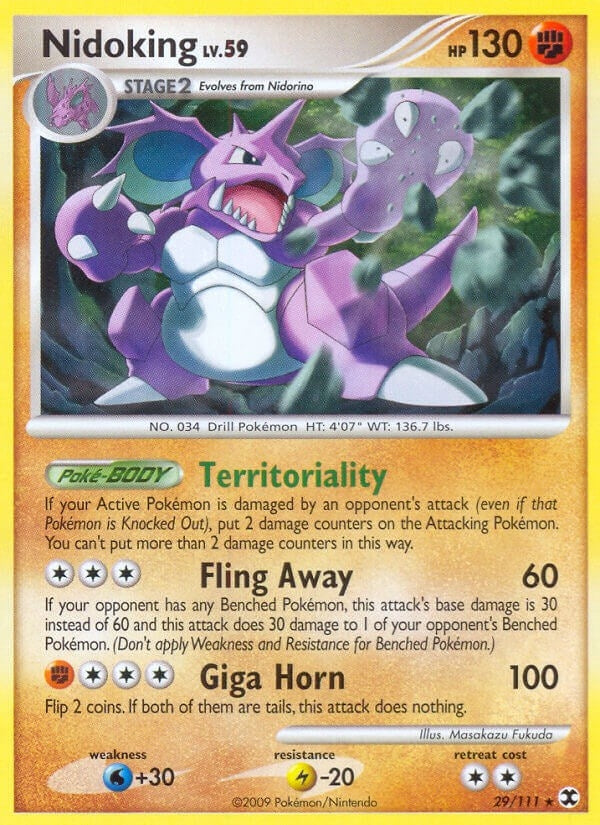 Image for Nidoking (Rising Rivals) (29/111) - Pokemon