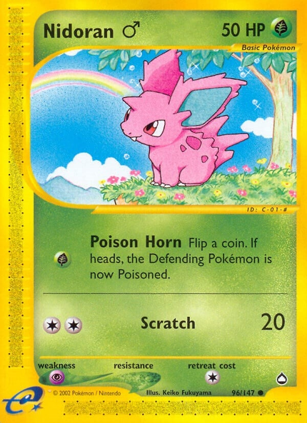 Image for Nidoran M (Aquapolis) (096/147) - Pokemon