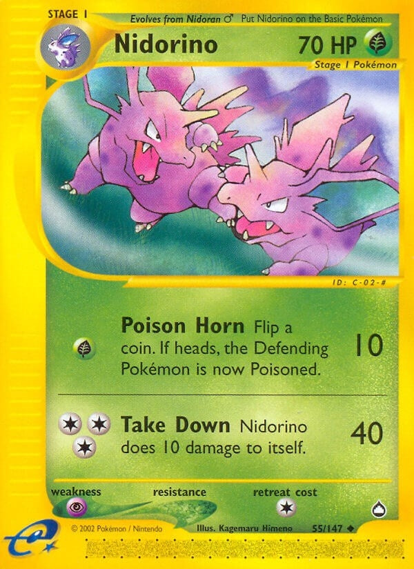 Image for Nidorino (Aquapolis) (055/147) - Pokemon
