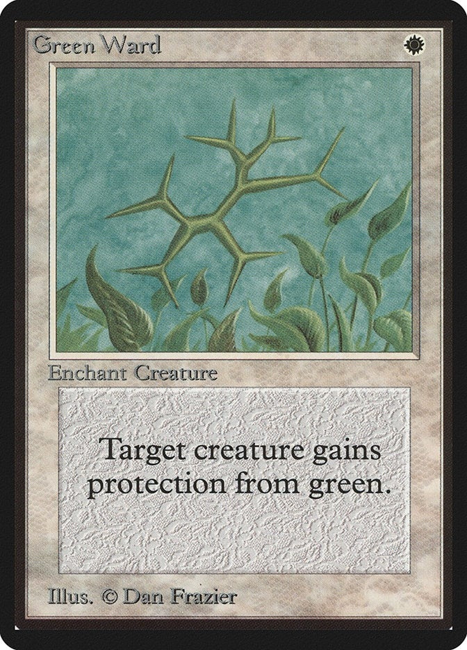 Image for Green Ward (Beta Edition) - Magic: The Gathering