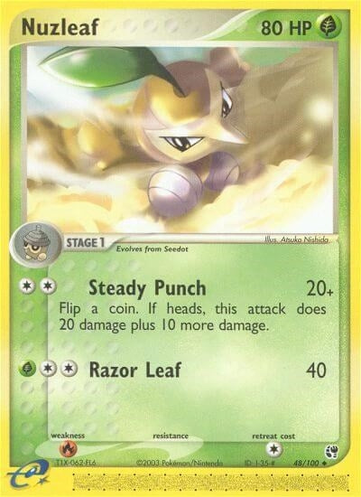 Image for Nuzleaf (Sandstorm) (48/100) - Pokemon
