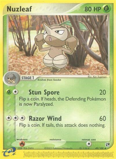Image for Nuzleaf (Sandstorm) (49/100) - Pokemon