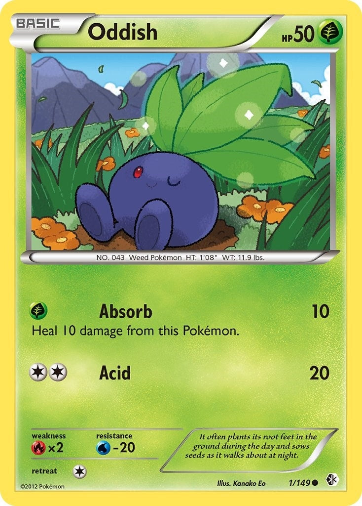 Image for Oddish (Boundaries Crossed) (1/149) - Pokemon