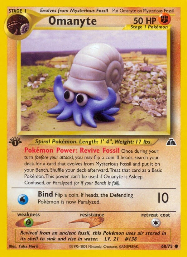 Image for Omanyte (Neo Discovery) (60/75) - Pokemon