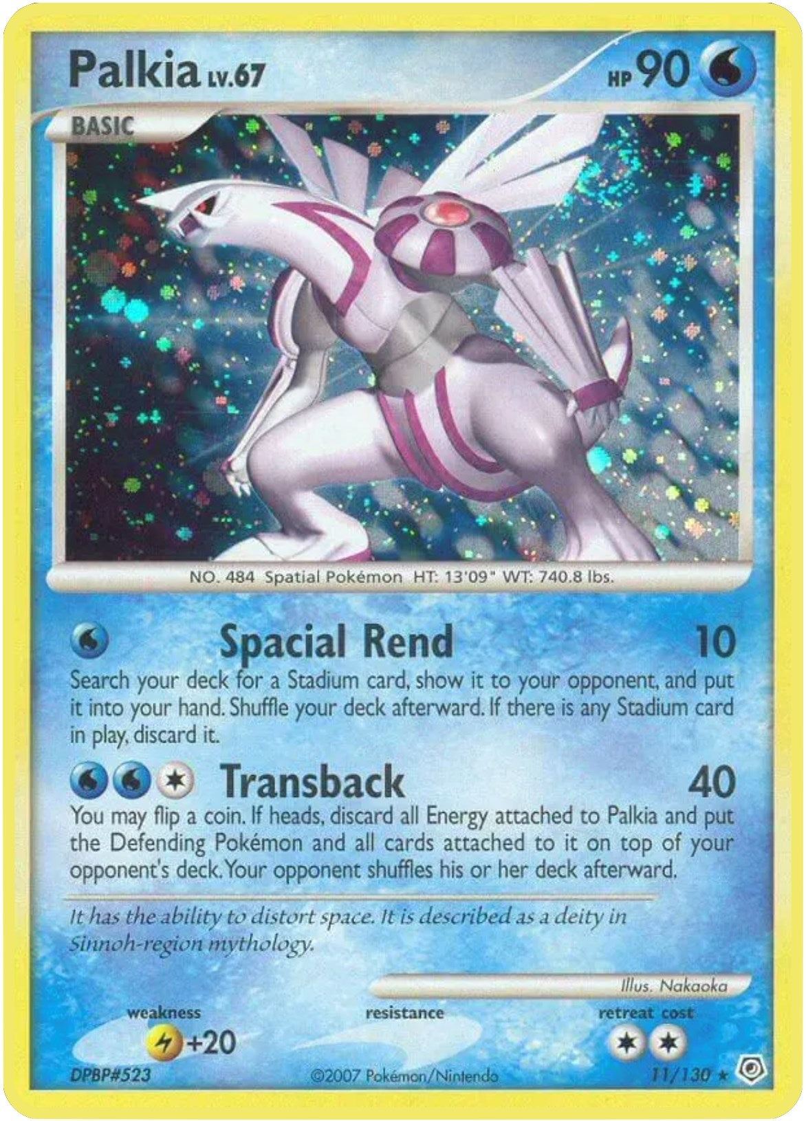 Image for Palkia (Diamond and Pearl) (11/130) - Pokemon