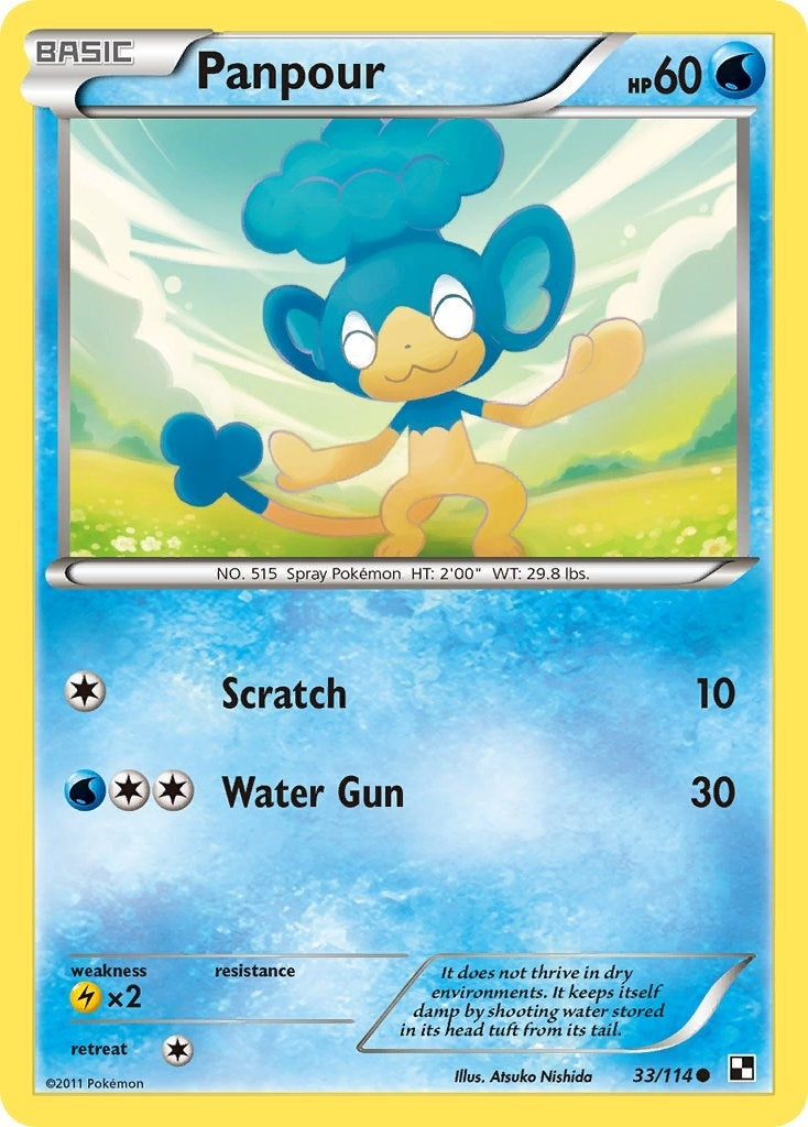 Image for Panpour (Black and White) (33/114) - Pokemon