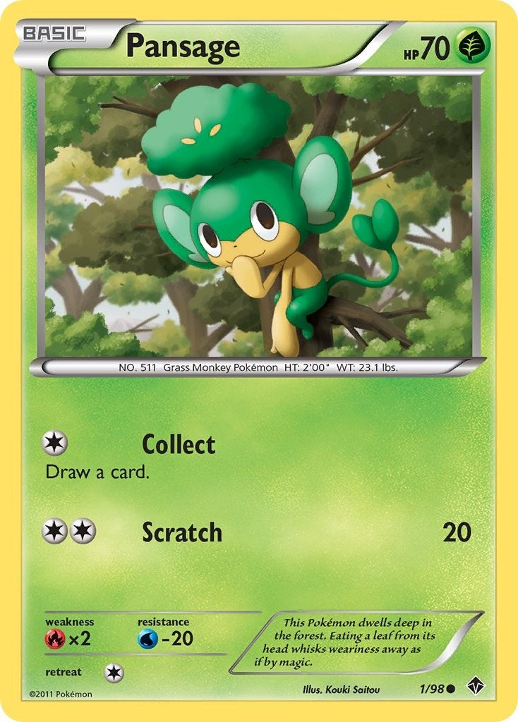 Image for Pansage (Emerging Powers) (1/98) - Pokemon