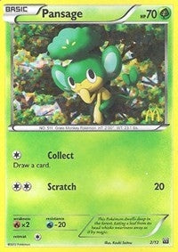 Image for Pansage (McDonald's Promos 2012) (002/012) - Pokemon