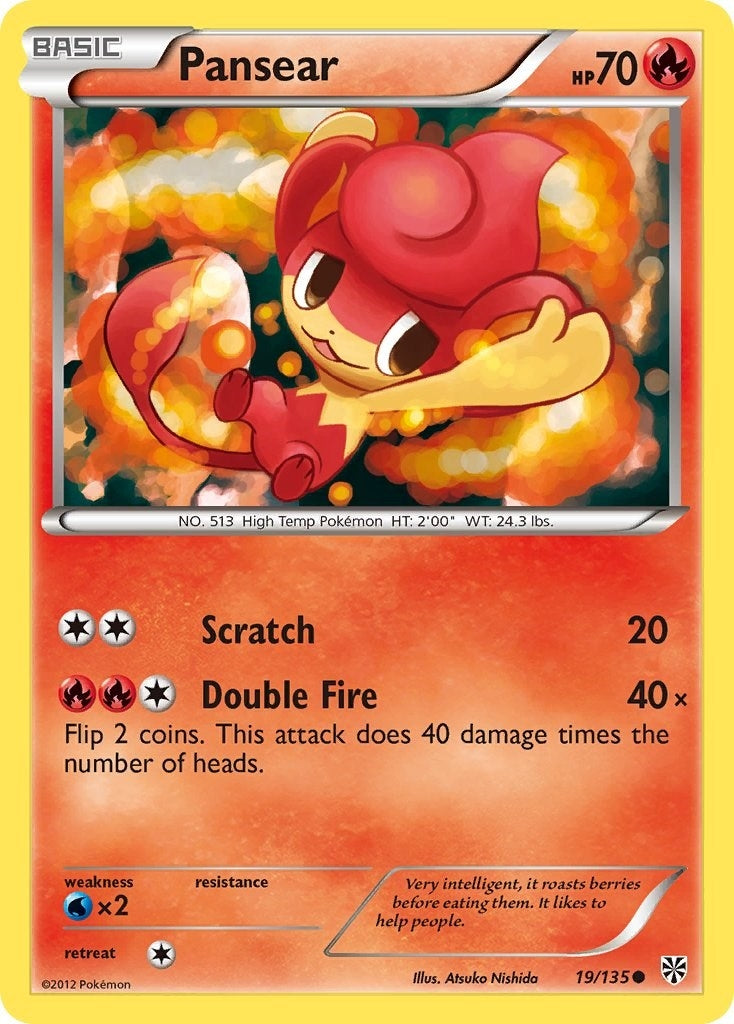 Image for Pansear (Plasma Storm) (19/135) - Pokemon