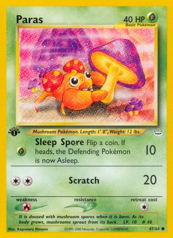 Image for Paras (Neo Revelation) (47/64) - Pokemon