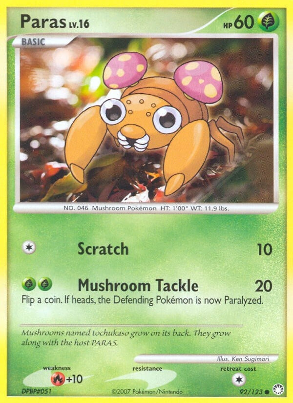 Image for Paras (Mysterious Treasures) (92/123) - Pokemon