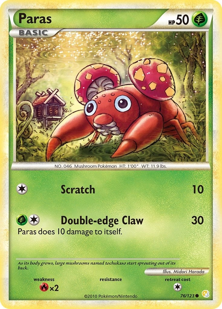 Image for Paras (HeartGold SoulSilver) (76/123) - Pokemon