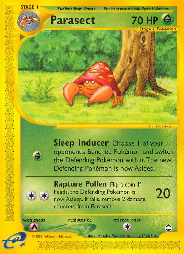 Image for Parasect (Aquapolis) (027/147) - Pokemon