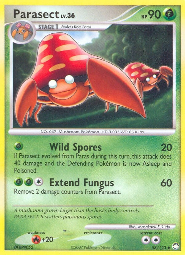 Image for Parasect (Mysterious Treasures) (58/123) - Pokemon