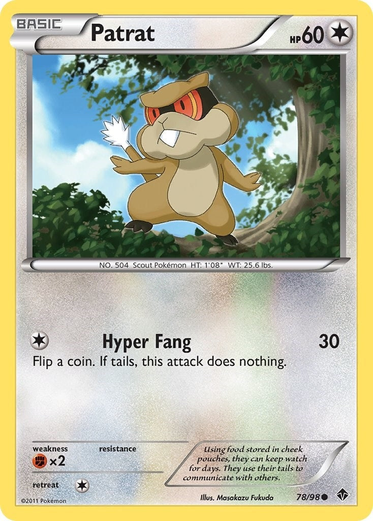 Image for Patrat (Emerging Powers) (78/98) - Pokemon
