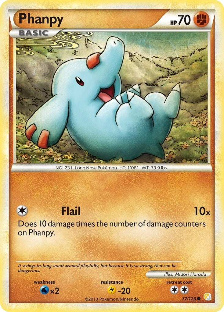 Image for Phanpy (HeartGold SoulSilver) (77/123) - Pokemon