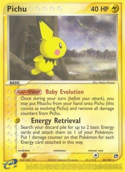 Image for Pichu (Sandstorm) (20/100) - Pokemon