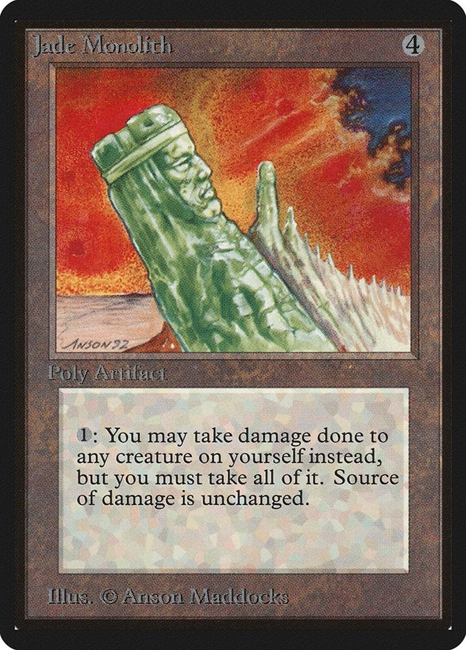 Image for Jade Monolith (Beta Edition) - Magic: The Gathering
