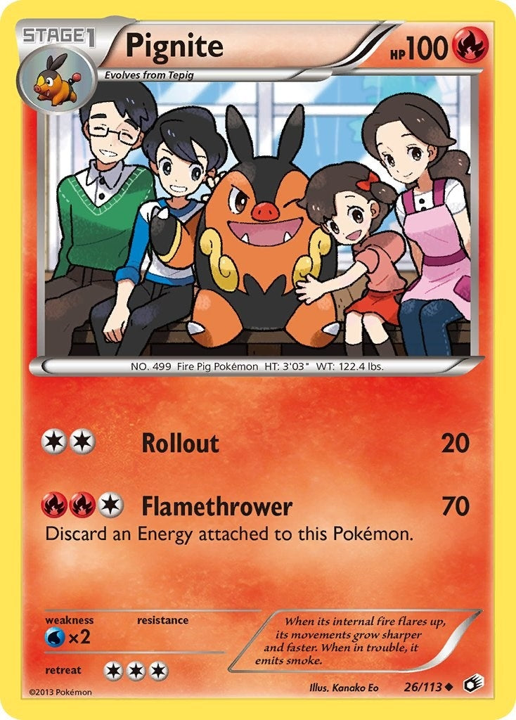 Image for Pignite (Legendary Treasures) (26/113) - Pokemon