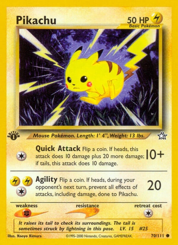 Image for Pikachu (Neo Genesis) (070/111) - Pokemon