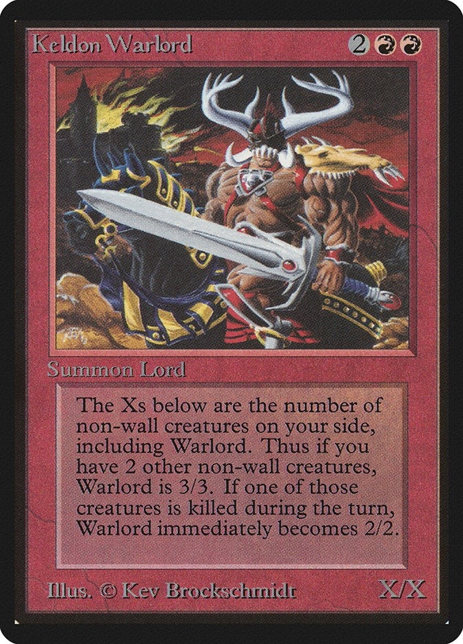Image for Keldon Warlord (Beta Edition) - Magic: The Gathering