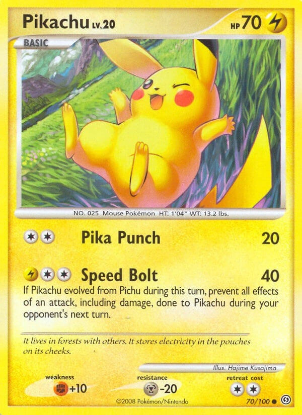Image for Pikachu (Stormfront) (70/100) - Pokemon