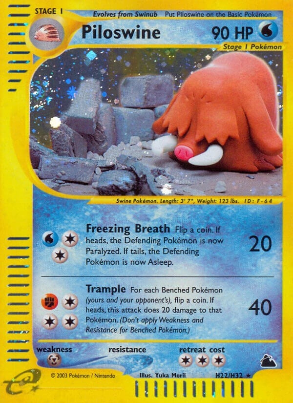 Image for Piloswine (H22) (Skyridge) (H22/H32) - Pokemon