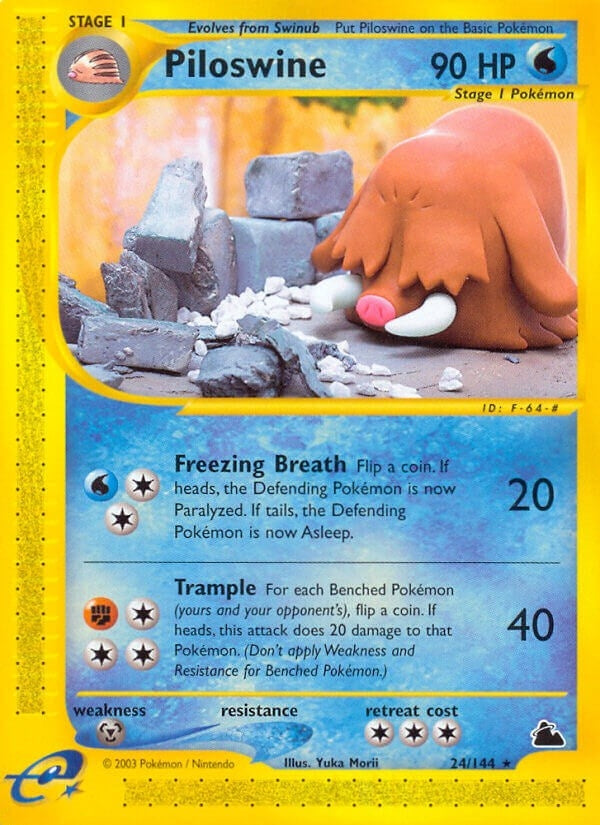 Image for Piloswine (24) (Skyridge) (024/144) - Pokemon