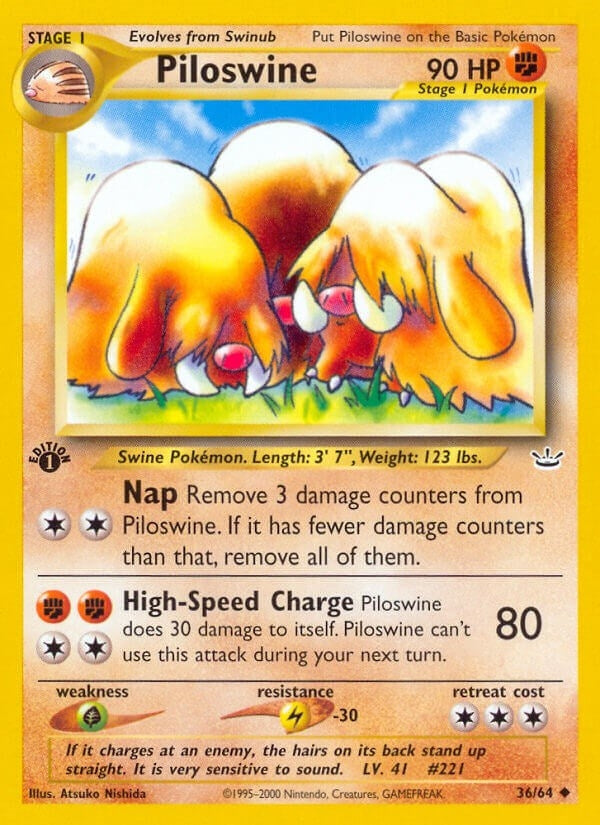 Image for Piloswine (Neo Revelation) (36/64) - Pokemon
