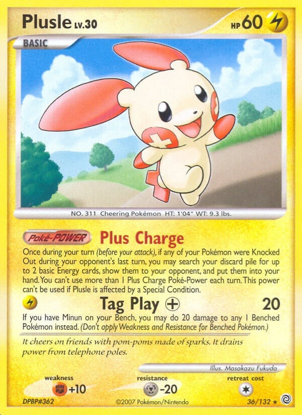 Image for Plusle (Secret Wonders) (36/132) - Pokemon