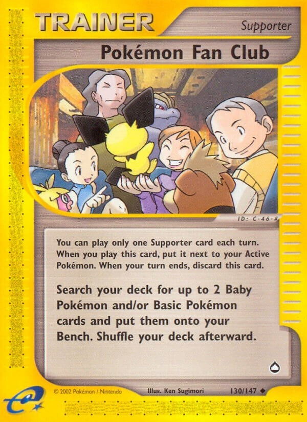Image for Pokemon Fan Club (Aquapolis) (130/147) - Pokemon