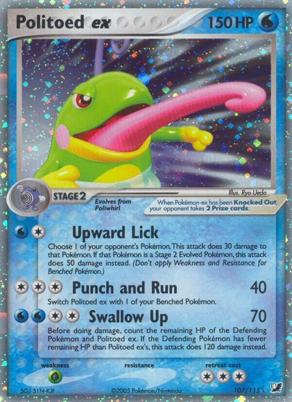 Image for Politoed ex (Unseen Forces) (107/115) - Pokemon