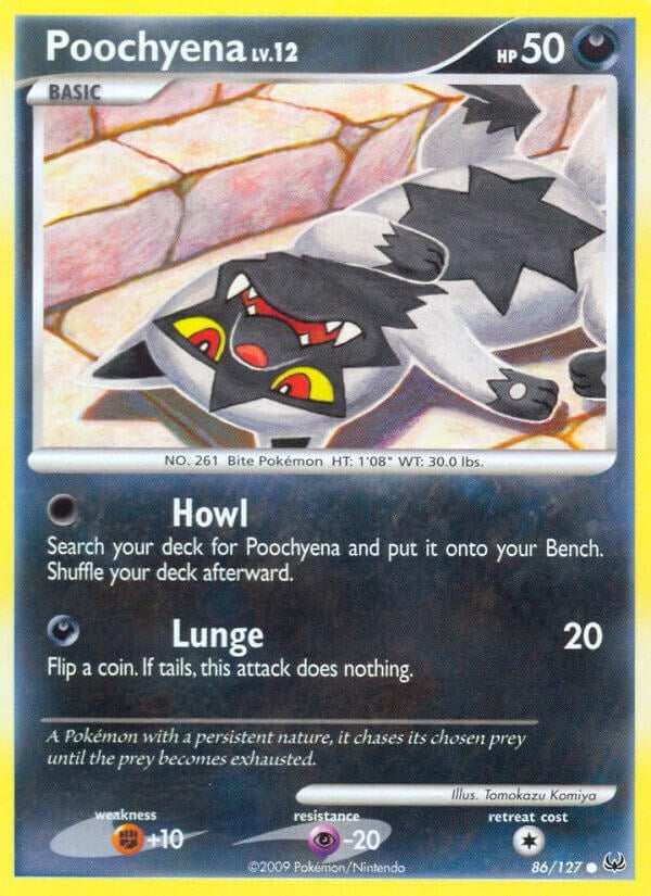 Image for Poochyena (Platinum) (86/127) - Pokemon