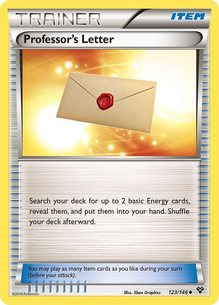 Image for Professor's Letter (XY Base Set) (123/146) - Pokemon