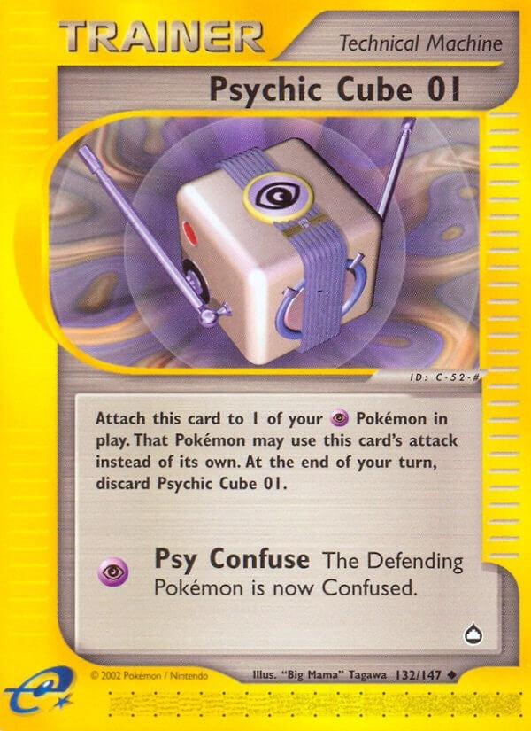 Image for Psychic Cube 01 (Aquapolis) (132/147) - Pokemon