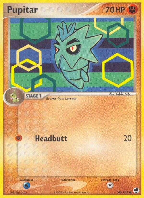Image for Pupitar (Dragon Frontiers) (58/101) - Pokemon
