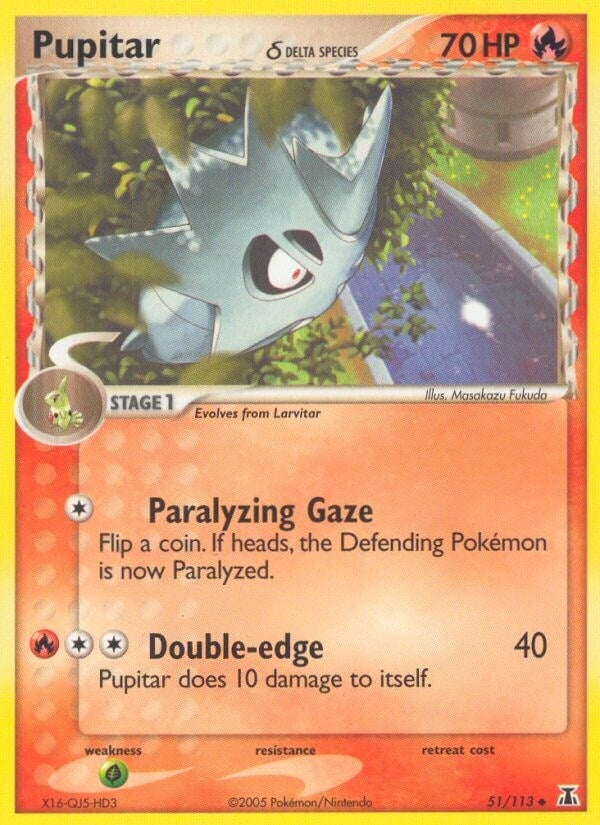 Image for Pupitar (Delta Species) (Delta Species) (51/113) - Pokemon