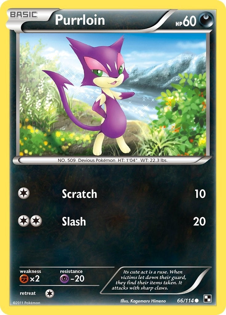Image for Purrloin (Black and White) (66/114) - Pokemon