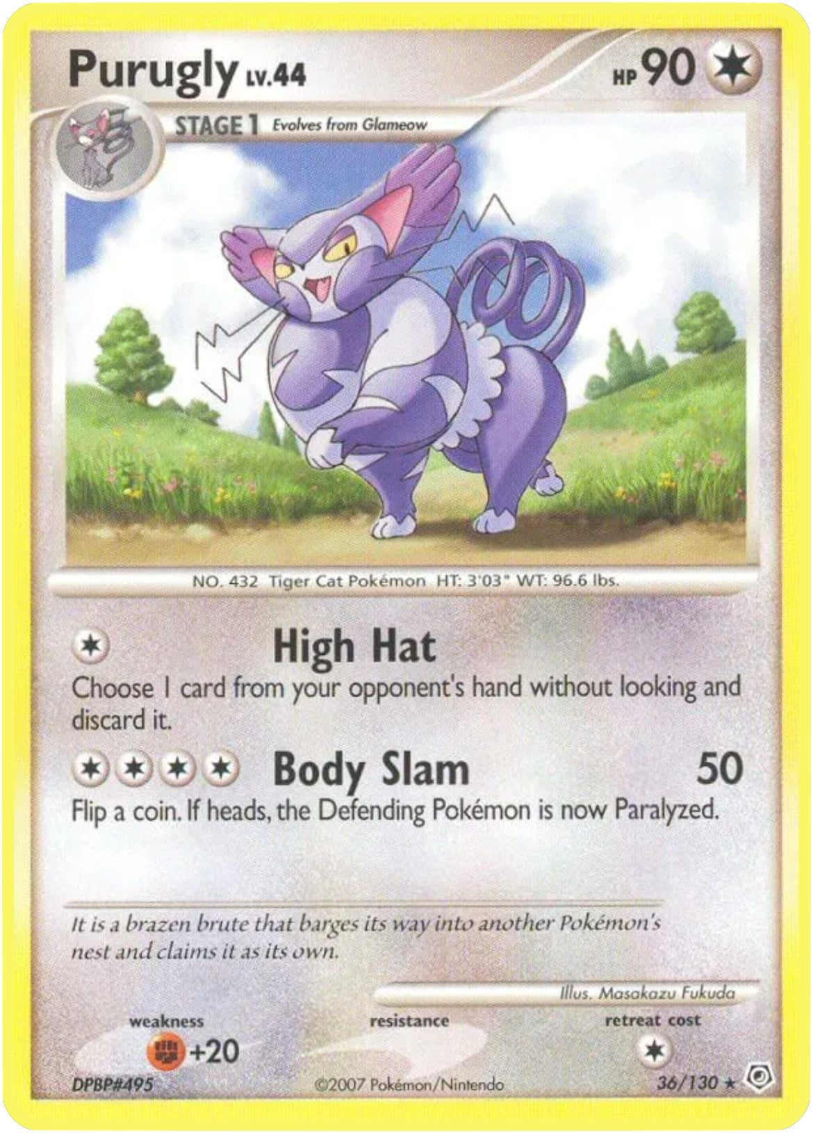 Image for Purugly (Diamond and Pearl) (36/130) - Pokemon