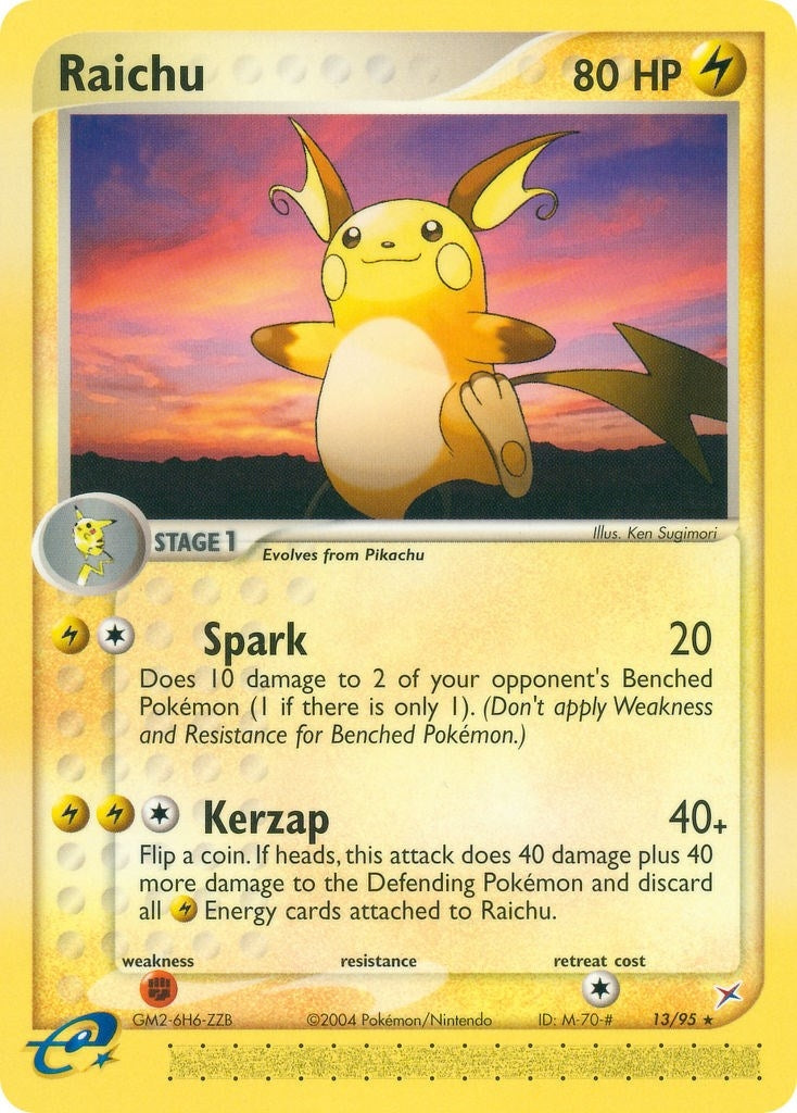 Image for Raichu (Team Magma vs Team Aqua) (13/95) - Pokemon