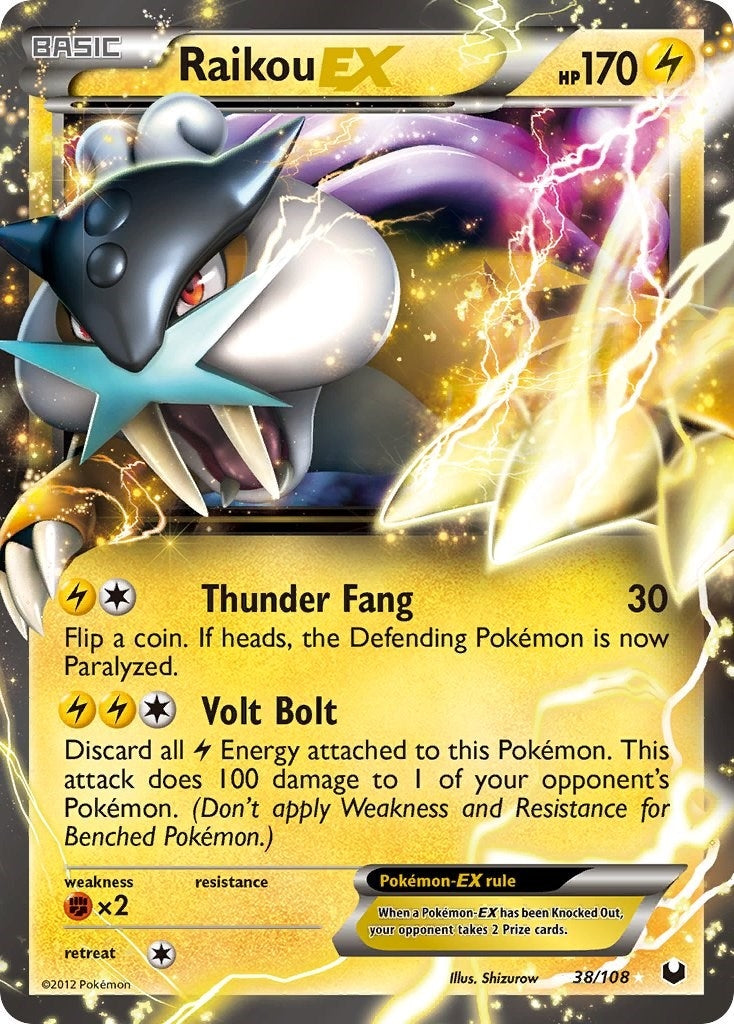 Image for Raikou EX (Dark Explorers) (38/108) - Pokemon