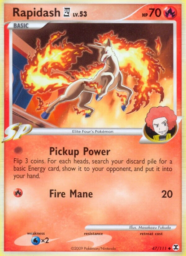 Image for Rapidash E4 (Rising Rivals) (47/111) - Pokemon