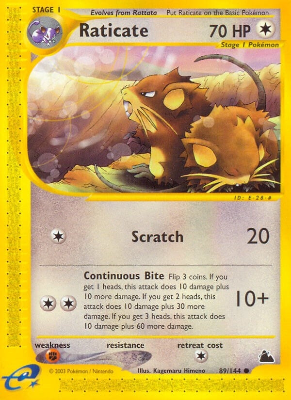 Image for Raticate (Skyridge) (089/144) - Pokemon